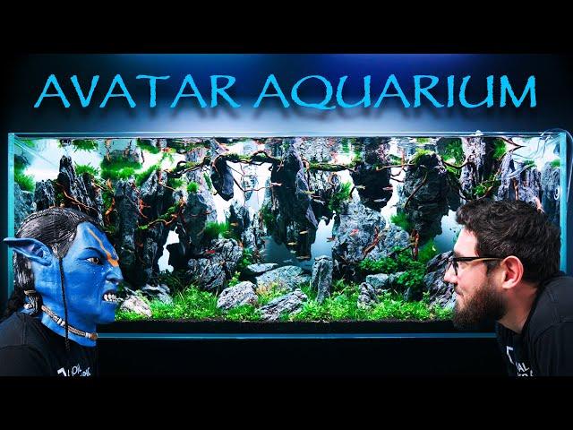 I Built The FLOATING MOUNTAINS of AVATAR in an Aquarium | Epic Guppy Fish Tank