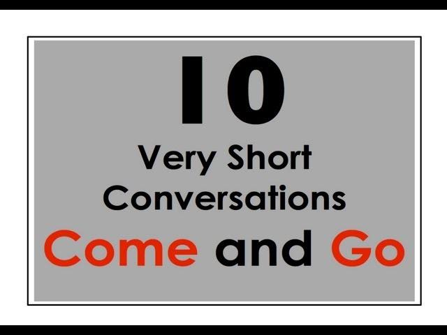 Come vs Go | Easy English Conversation Practice | Mark Kulek - ESL