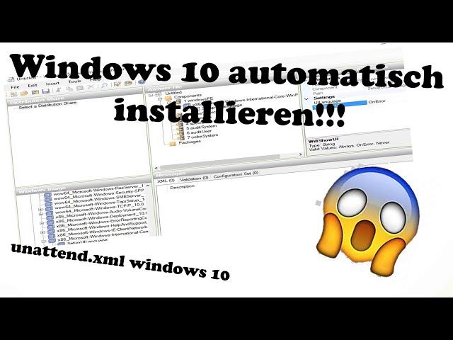 Windows automatisch installieren mit Antwortdateien=autounattend.xml Tutorial