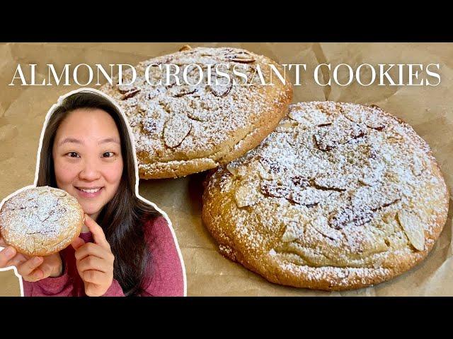 Almond Croissant Cookie Recipe | Inspired By Brooki Bakehouse | Not TOO Sweet | No Stand Mixer