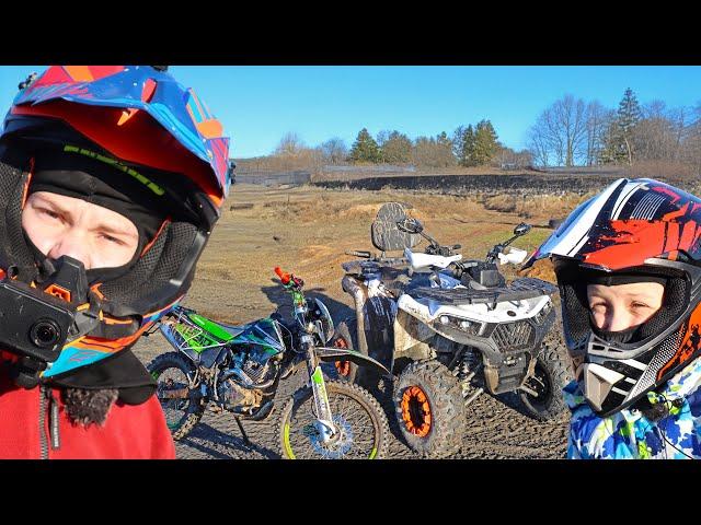 Brotherly Showdown: ATV vs. Motorcycle Who Wins?