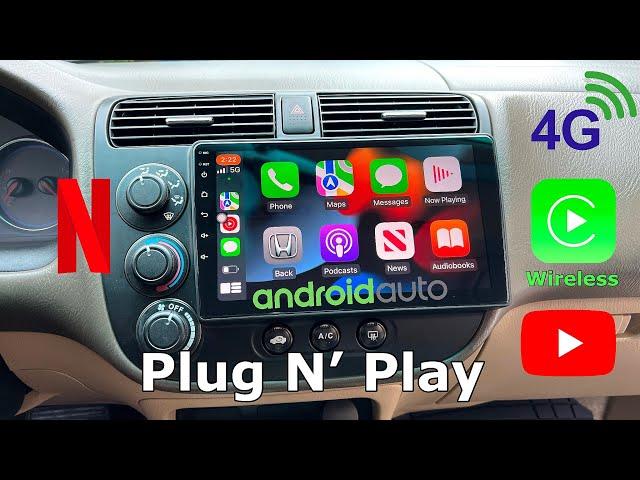 Idoing [4G] Car Radio - QLED - Android 11 - Wireless CarPlay & Android Auto - Honda or Older Cars!