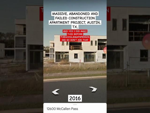 MASSIVE, ABANDONED AND FAILED CONSTRUCTION APARTMENT PROJECT, AUSTIN, TX