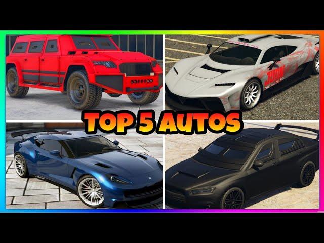 DIE TOP 5 BESTEN AUTOS IN GTA 5 ONLINE (2023) - Top 5 beste Fahrzuege GTA 5