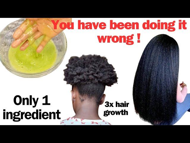 USE THIS ONCE A WEEK AND YOUR HAIR WILL GROW LIKE CRAZY! | Diy okra Gel for extreme hair growth