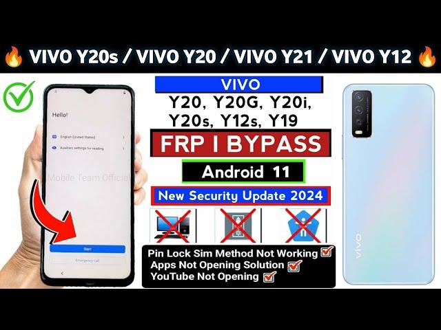 Vivo Y20/Y21/Y12/Y12s | All Vivo FRP Bypass | Vivo Y20 Frp bypass Android 11 New method 2024