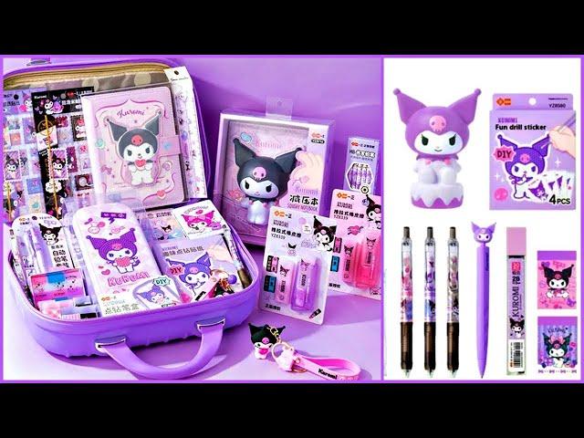 DESEMBALAGEM - CONJUNTO DE PAPELARIA KUROMI BONITO #unboxing #kuromi