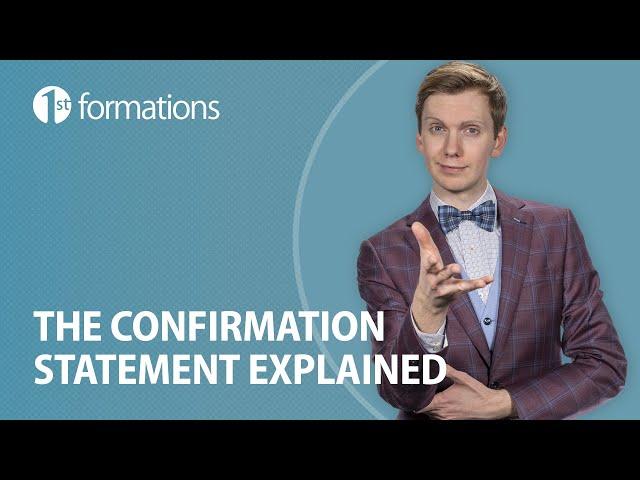 The confirmation statement explained