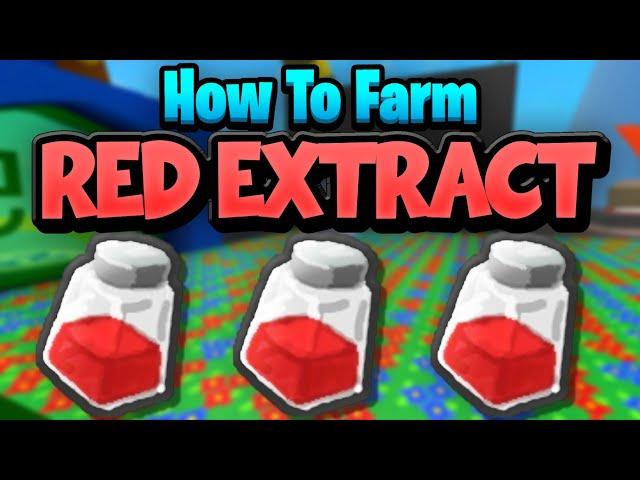 How to Get Red Extract Fast! [25+ Per Day] - Bee Swarm Simulator