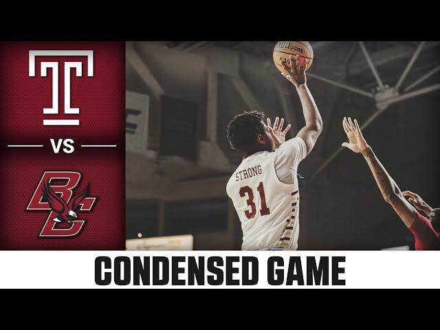 Temple vs. Boston College Condensed Game | 2024-25 ACC Men’s Basketball