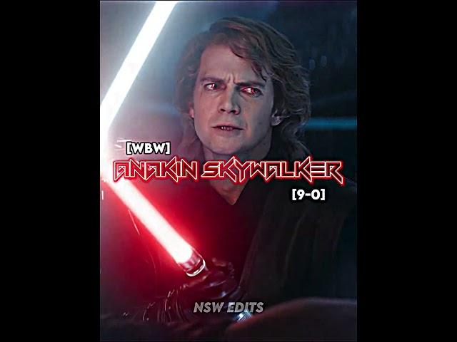 Anakin Skywalker(WBW) VS Darth Vader