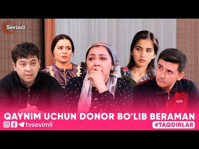 TAQDIRLAR -QAYNIM UCHUN DONOR BO'LIB BERAMAN