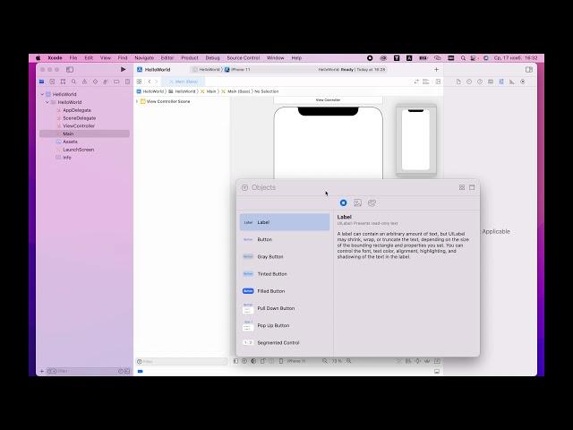 Xcode. Что и где. Краткий обзор для начинающих. Собираем HelloWorld.