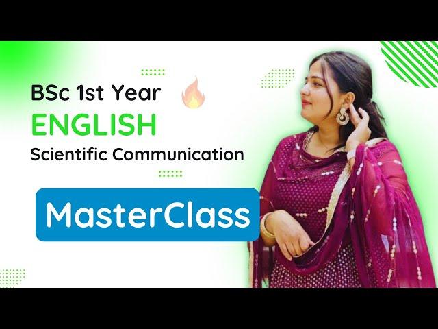 BSc 1st Year English || Complete Scientific Communication Masterclass 