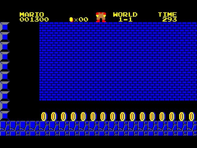 Beyond the bonus area of 1-1 | Super Mario Bros. Special (PC-88)