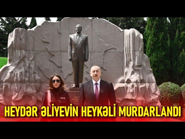 ŞOK HADİSƏ! Heydər Əliyevin heykəli murdarlandı, heykəlin üzərinə sidiyə getdilər! 14.8.24