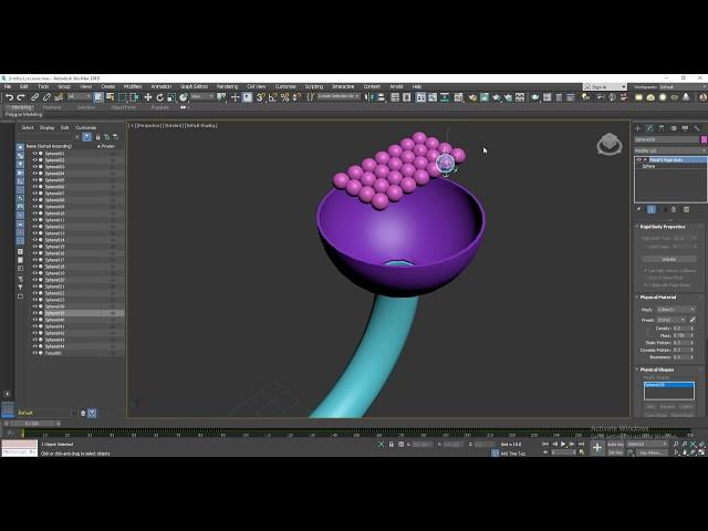 3ds Max - MassFx Gravity Tutorial - How to use gravity in 3ds max