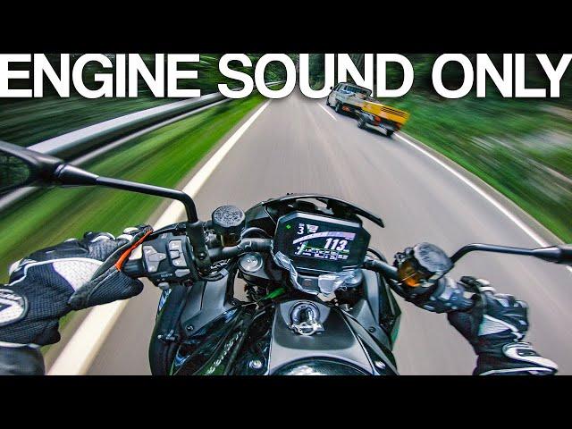 SUPERCHARGED motorcycle! Kawasaki Z H2 sound [RAW Onboard]