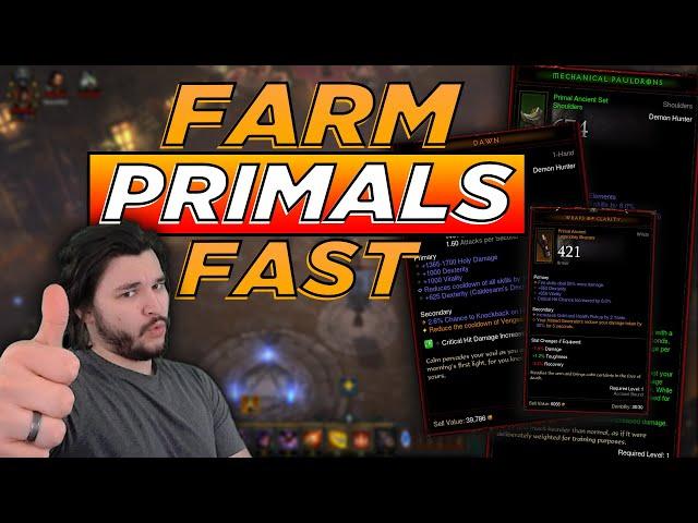 The FASTEST Ways to Get Primal Ancients! | Diablo 3