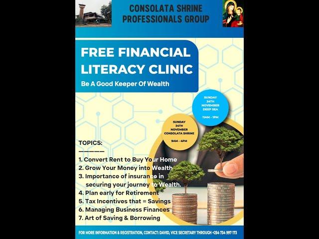 Financial Literacy Clinic - Consolata Shrine Professionals Group