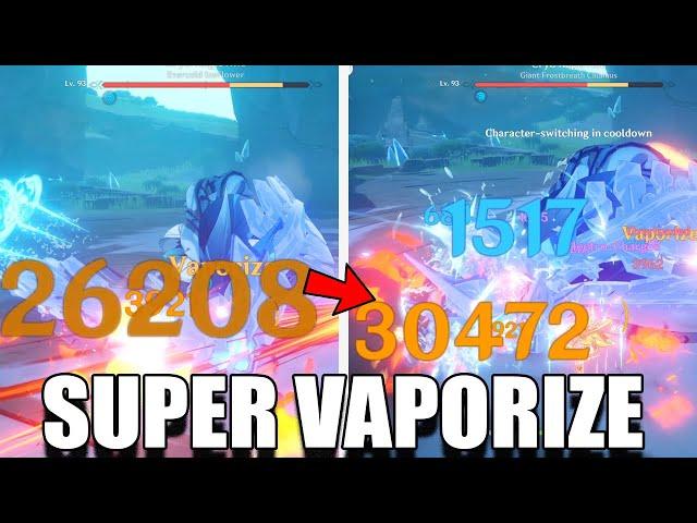 wtf is SUPER VAPORIZE? is THIS the Electro BUFF? [Genshin Impact]