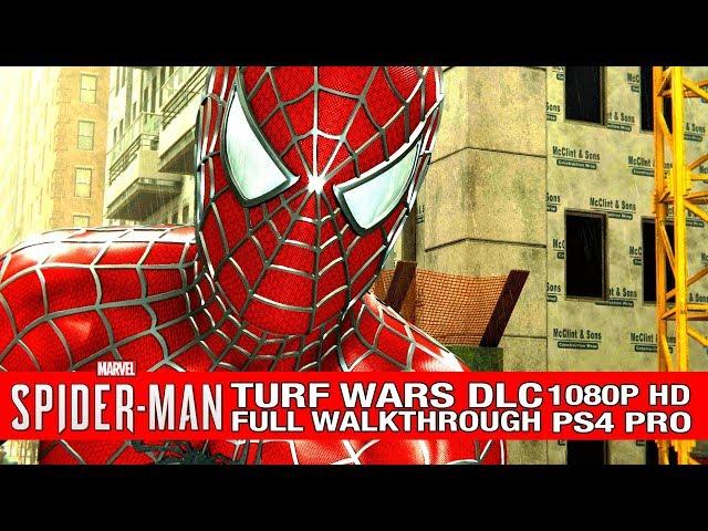 SPIDERMAN DLC Full Walkthrough - TURF WARS - No Commentary [PS4 Spiderman DLC]