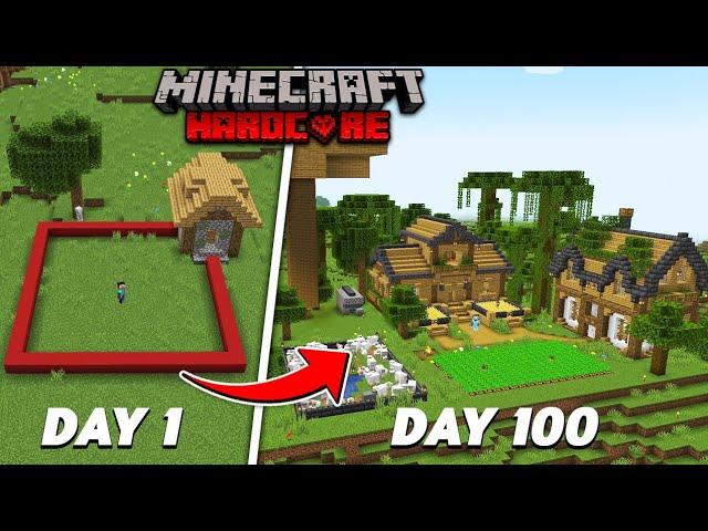 Minecraft 100 Days But , It's a 16x16 Border !