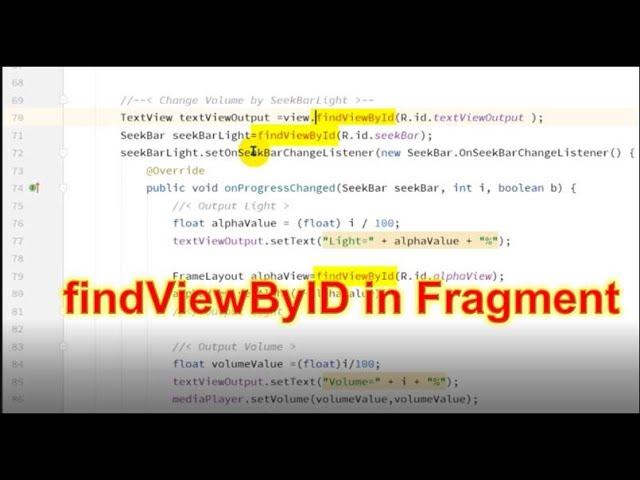 Solved: findViewById in Fragment and onViewCreated(view) not Android  Activity