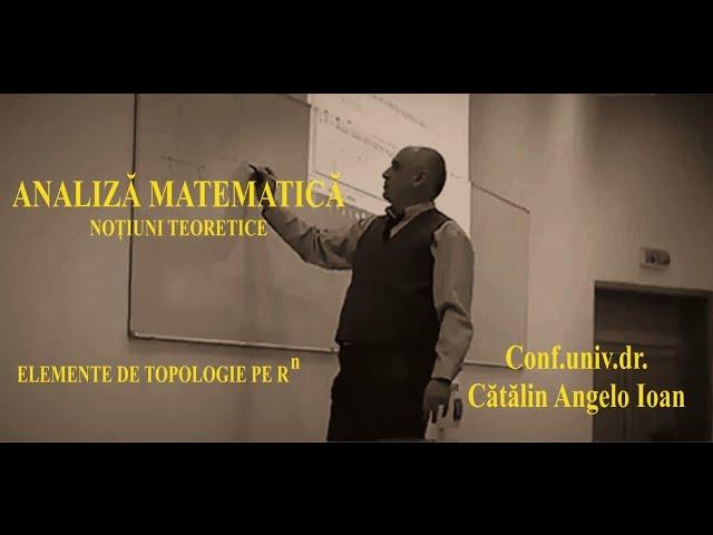 Matematica   Analiza matematica   001 Elemente de topologie