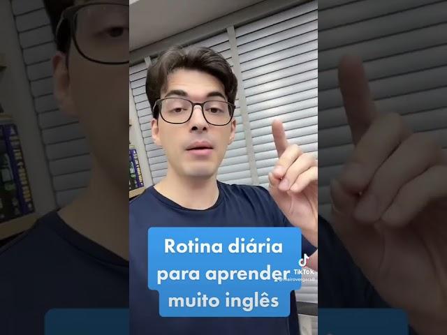 Rotina diária de estudos de inglês!