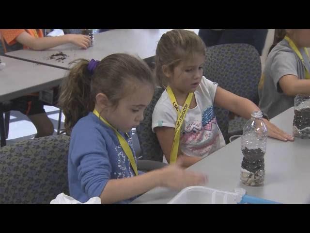 Students attend a Junior Naturalist summer camp