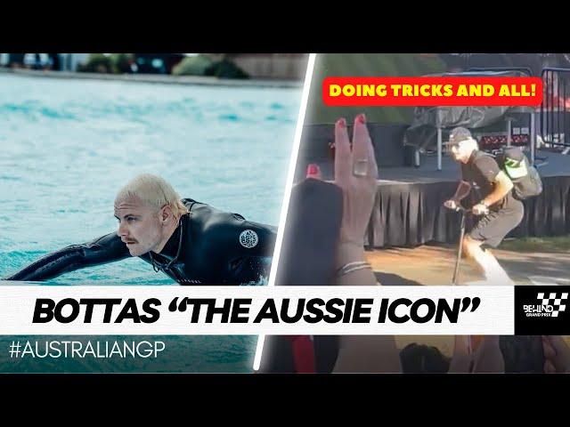 Valtteri Bottas Embraces His Inner Aussie Icon at the 2024 Australian Grand Prix | Funny Moment!