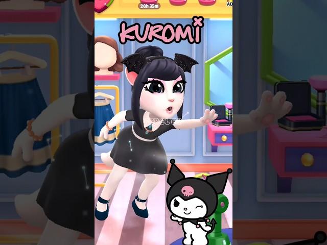 Kuromi My Melody Cosplay #mytalkingangela2 #cosplay #shorts #gameplay