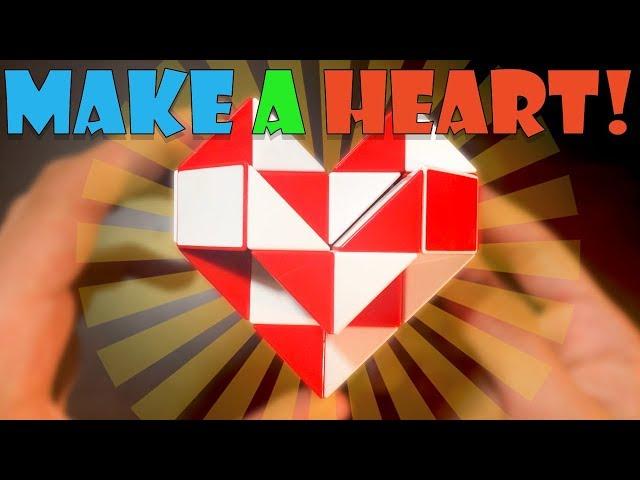 Rubik's Twist Or Snake Puzzle | How to Make a Heart (Beginner, Simple Step-by-Step Tutorial)