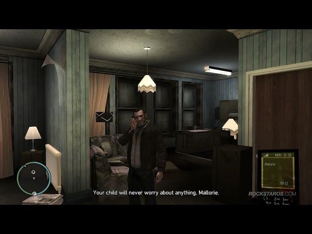 Mallorie calls Niko after Roman's death - GTA IV