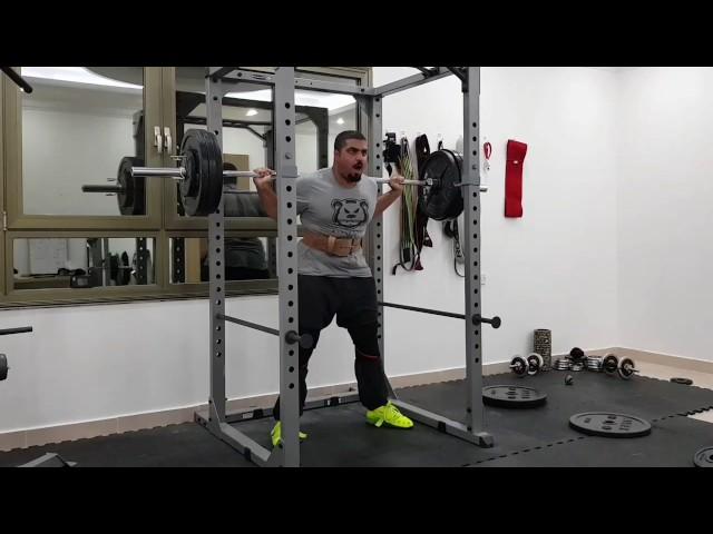 WK2 D1 psqt 160 kg x 6 at rpe 8