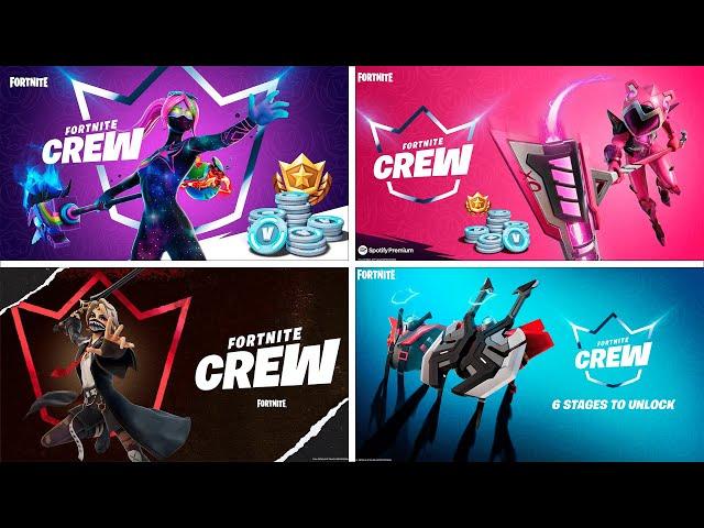 All Fortnite Crew Trailer (Season 14 - Season 23)