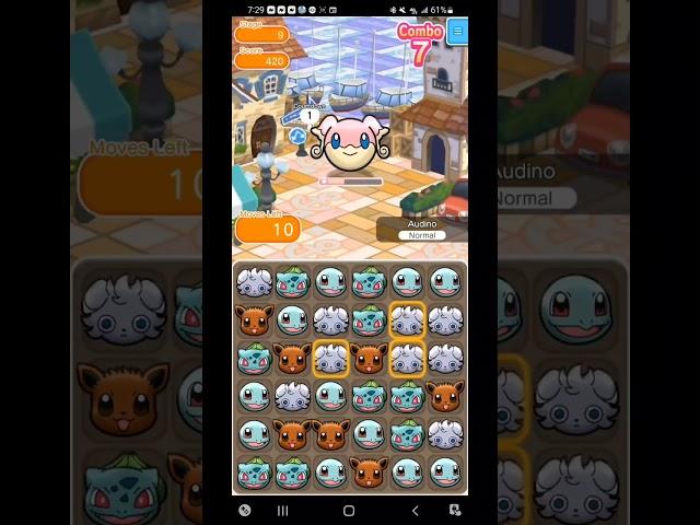 Pokemon Shuffle - Audino Stage 9