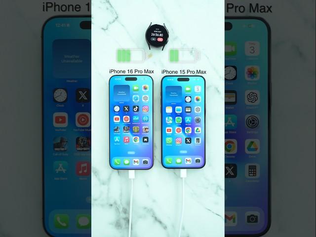 iPhone 16 Pro Max vs iPhone 15 Pro Max Charging Test 🪫