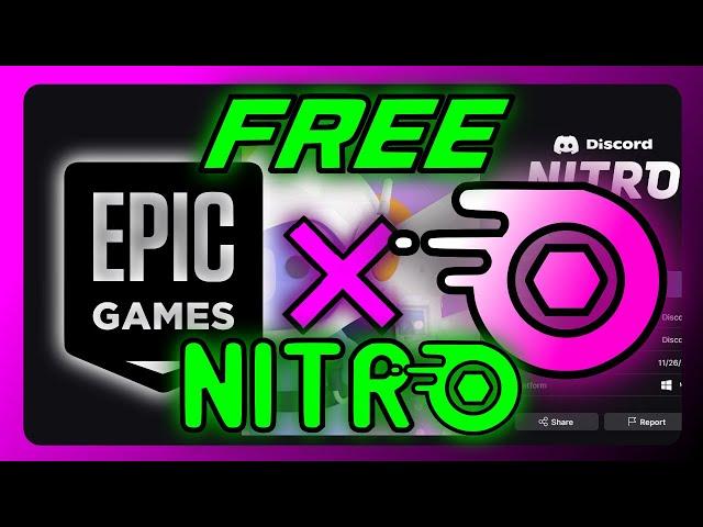 New! FREE! Get 1 Month Discord Nitro in 2 Clicks! | Epic Games x Discord | Discord Limited Tutorials