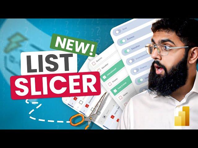 NEW Power BI LIST SLICER!  3 Designs YOU can CREATE - NO CODE