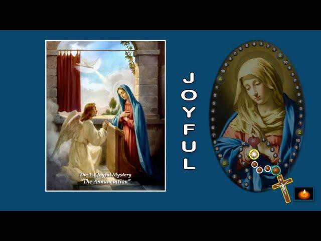 ROSARY: JOYFUL MYSTERY: MON & SAT (PLAIN BACKGROUND)