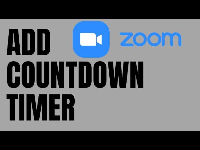 How to Add a Countdown Timer on Zoom