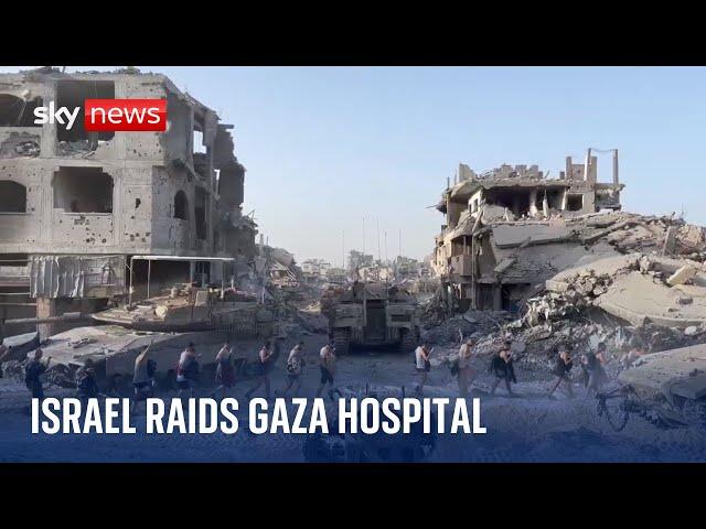 Israel raids one of Gaza's last hospitals and orders patients to evacuate