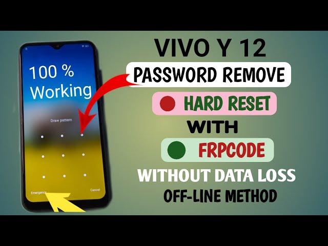 Vivo Y12 Hard reset, Vivo Y12 pattern ,pin unlock | Vivo Y12 Ka Lock Kaise Tode Without Data loss 24