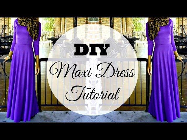 Nadira037 | DIY | How to Make a Maxi Dress | Circle Skirt