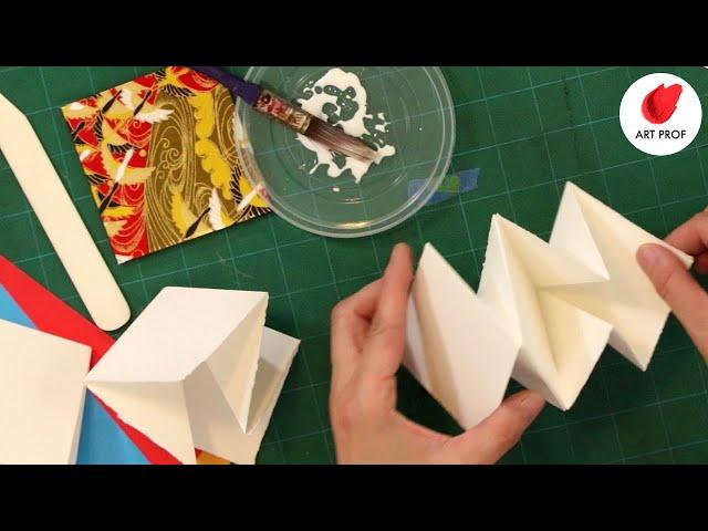 Artist Books: Lotus Fold Book Binding, Step by Step for Beginners