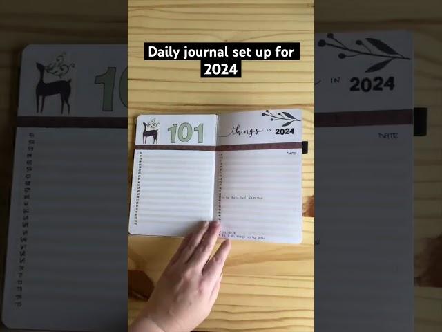 Daily journal 2024! Check out the full set up on my channel. #shorts #dailyjournal #scrapbooking