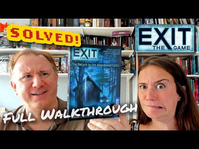 Solved! Exit: Return to the Abandoned Cabin - full walkthrough and solution with Dr Gareth & Laura