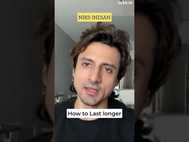 How to Last Longer in Bed - NIKS INDIAN  | #shorts